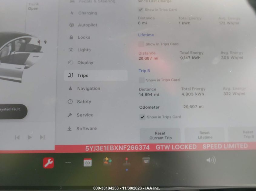 2022 TESLA MODEL 3 LONG RANGE DUAL MOTOR - 5YJ3E1EBXNF266374