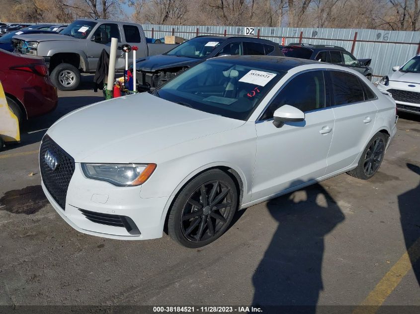 VIN WAUEFGFF2F1042291 2015 AUDI A3 no.2