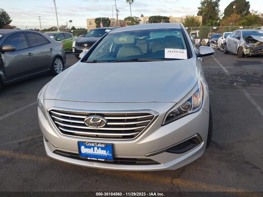 2016 HYUNDAI SONATA SE - 5NPE24AF8GH387422