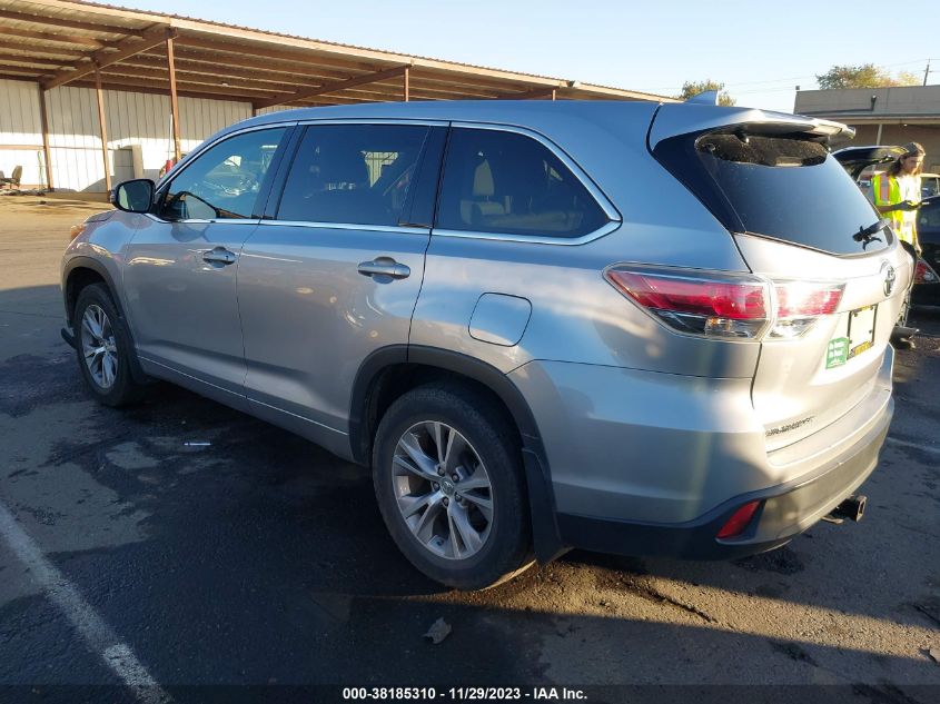 2014 TOYOTA HIGHLANDER LE/LE PLUS - 5TDBKRFH5ES052362