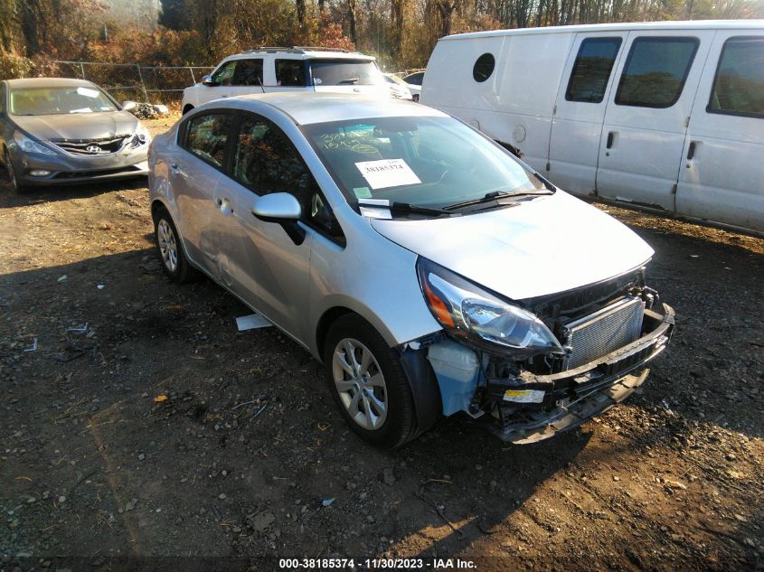 Lot #2525407470 2015 KIA RIO LX salvage car