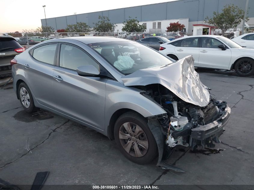 2016 HYUNDAI ELANTRA SE - 5NPDH4AE0GH720214