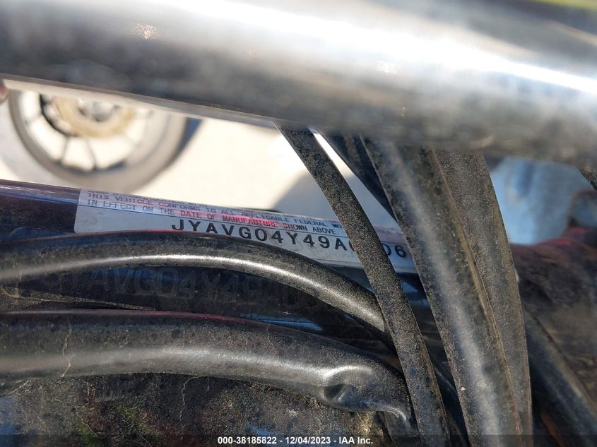 2009 YAMAHA XV250 C JYAVG04Y49A000667