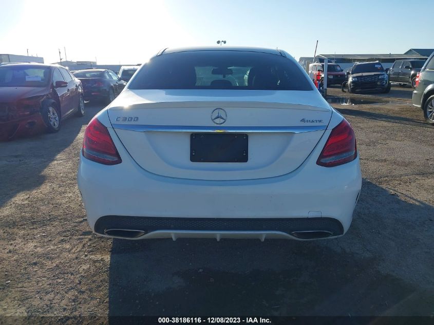 2016 MERCEDES-BENZ C 300 4MATIC/LUXURY 4MATIC/SPORT 4MATIC - 55SWF4KB9GU099328