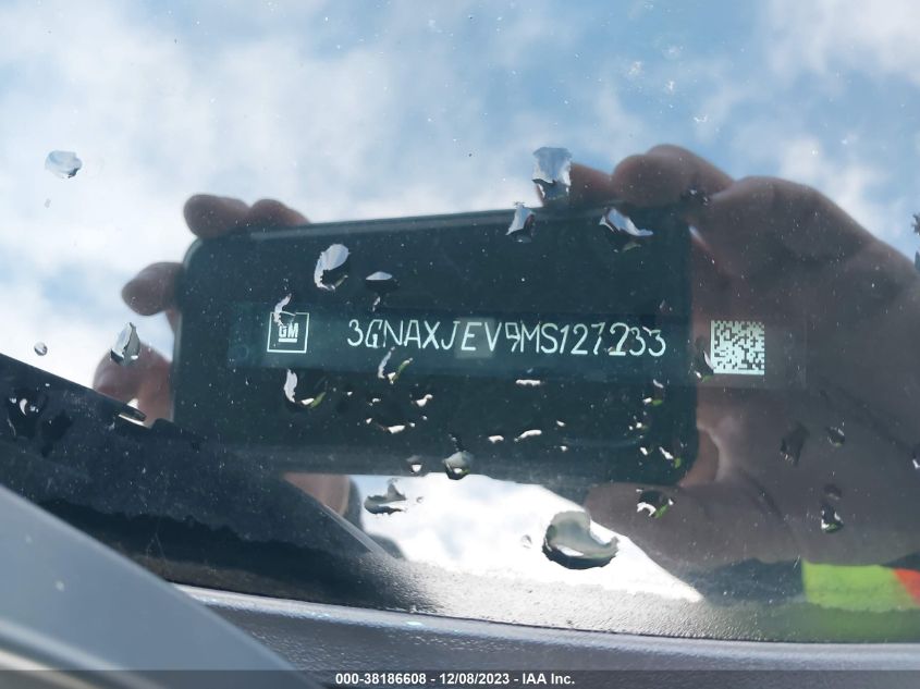 VIN 3GNAXJEV9MS127233 2021 CHEVROLET EQUINOX FWD 2FL