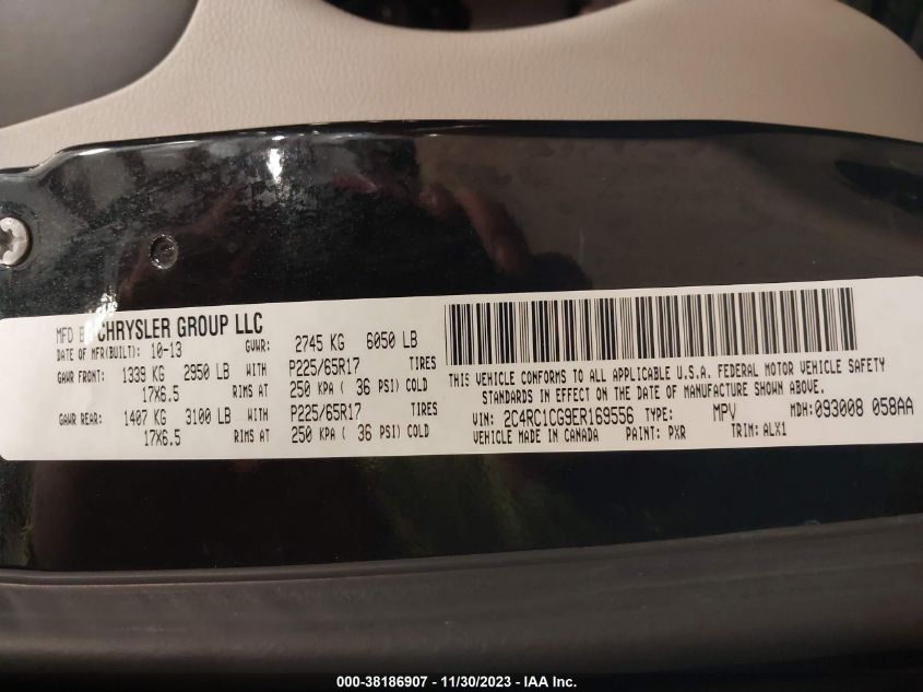2014 CHRYSLER TOWN & COUNTRY TOURING-L - 2C4RC1CG9ER169556