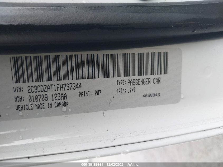 2015 DODGE CHALLENGER SXT OR R/T - 2C3CDZAT1FH737344