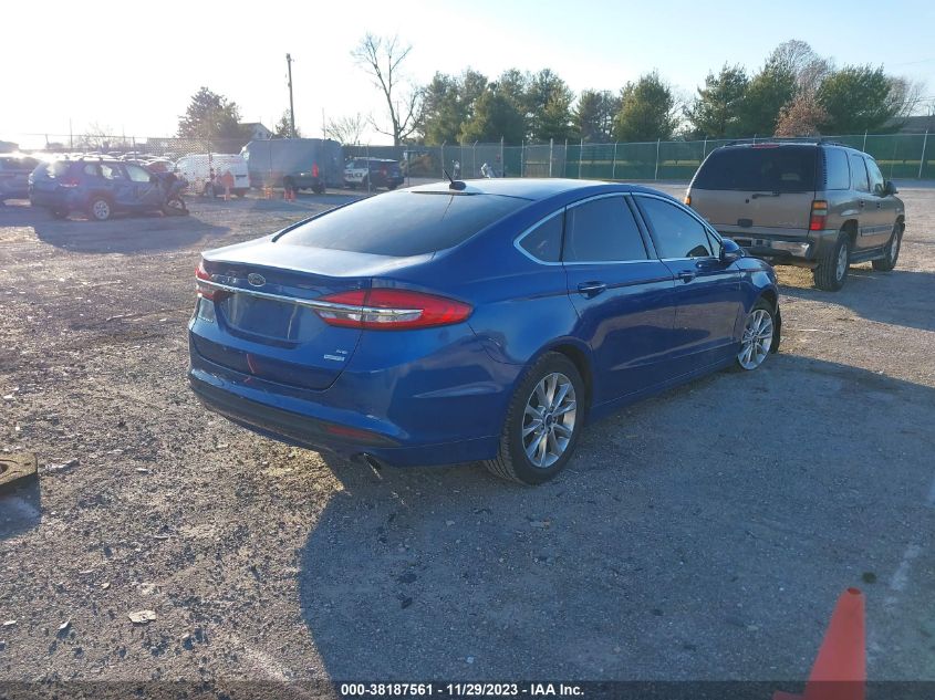 2017 FORD FUSION SE - 3FA6P0HD1HR272782