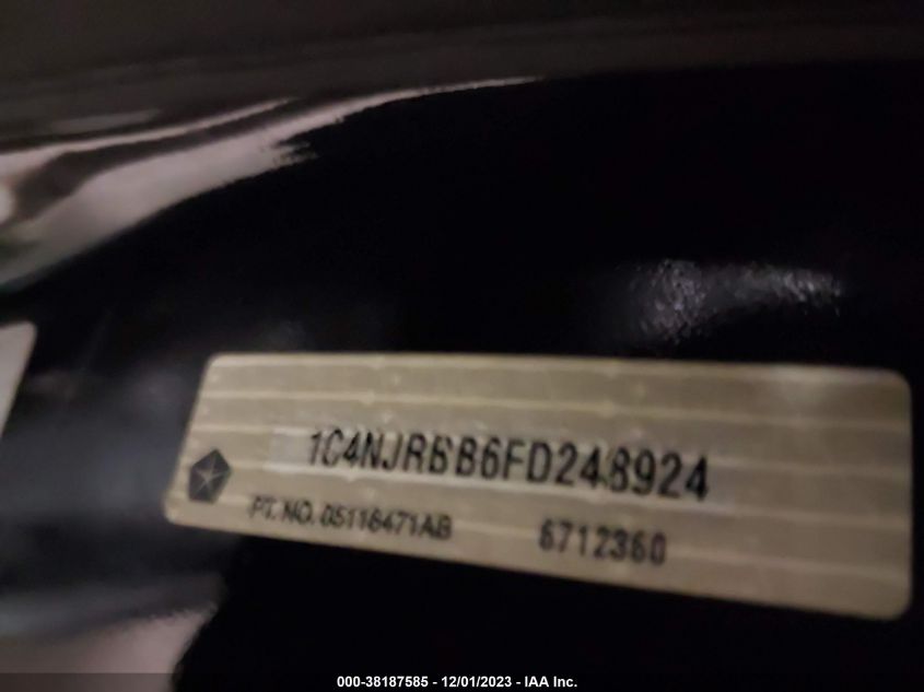 2015 JEEP PATRIOT SPORT - 1C4NJRBB6FD248924