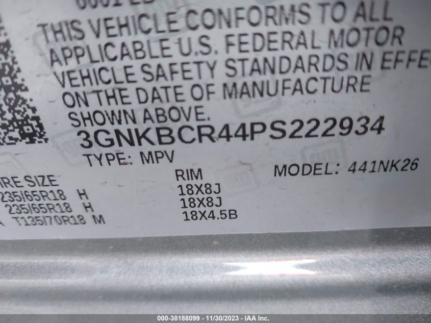 2023 CHEVROLET BLAZER 2LT - 3GNKBCR44PS222934