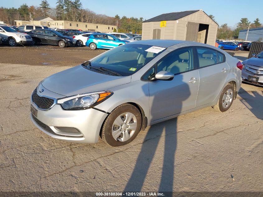2016 KIA FORTE LX - KNAFK4A68G5549244