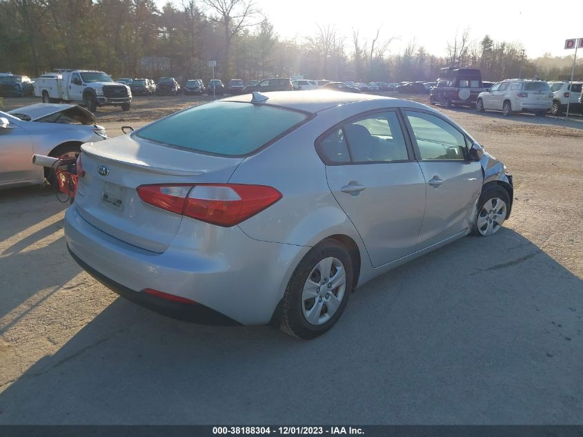 2016 KIA FORTE LX - KNAFK4A68G5549244