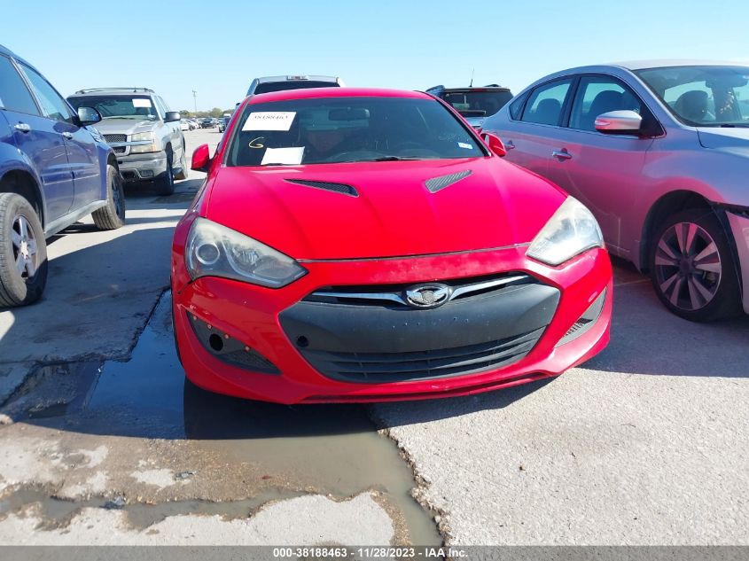2013 HYUNDAI GENESIS 2.0T R-SPEC - KMHHT6KD8DU106798