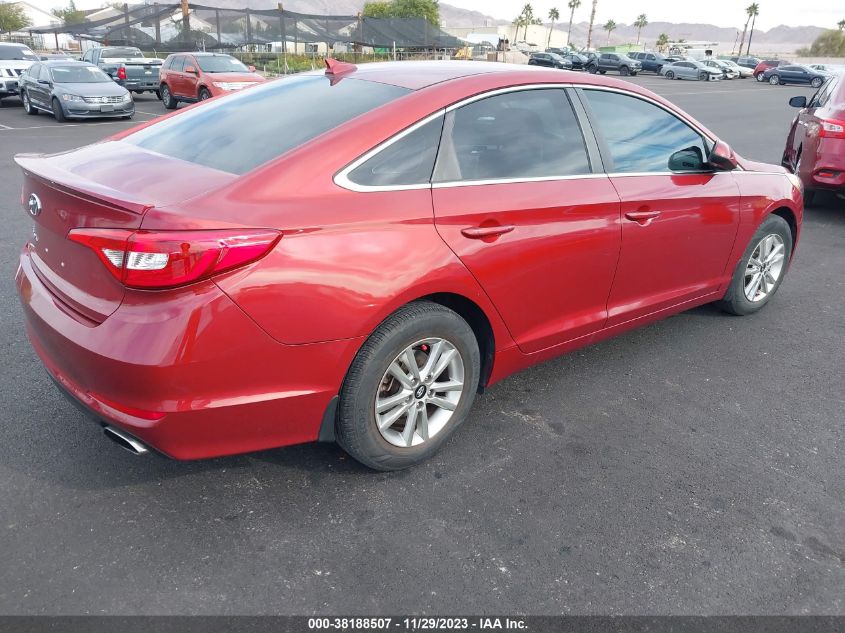 2015 HYUNDAI SONATA 2.4L SE - 5NPE24AF0FH236914