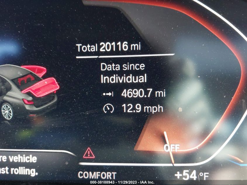 2021 BMW 330I 3MW5R1J08M8C06093