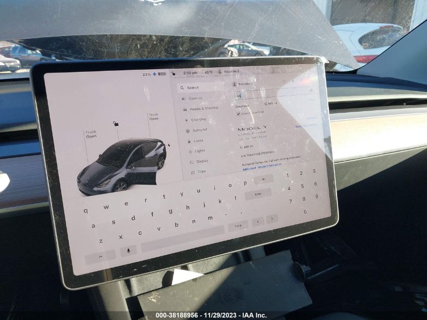 2023 TESLA MODEL Y - 7SAYGDEE3PF841609