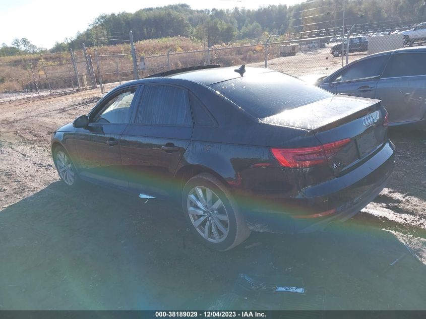 2017 AUDI A4 PREMIUM - WAUGNAF49HN015527