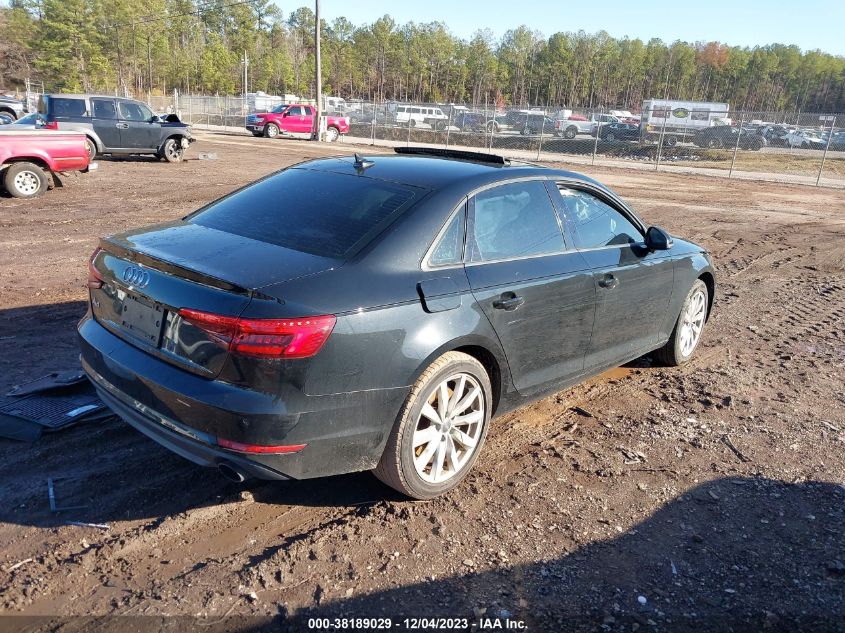 2017 AUDI A4 PREMIUM - WAUGNAF49HN015527