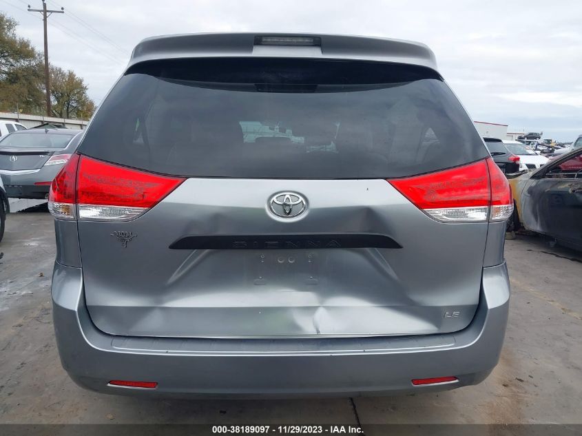 2014 TOYOTA SIENNA L V6 7 PASSENGER - 5TDZK3DC3ES501296