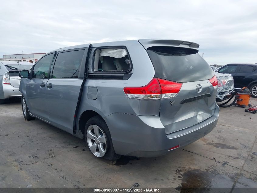 2014 TOYOTA SIENNA L V6 7 PASSENGER - 5TDZK3DC3ES501296