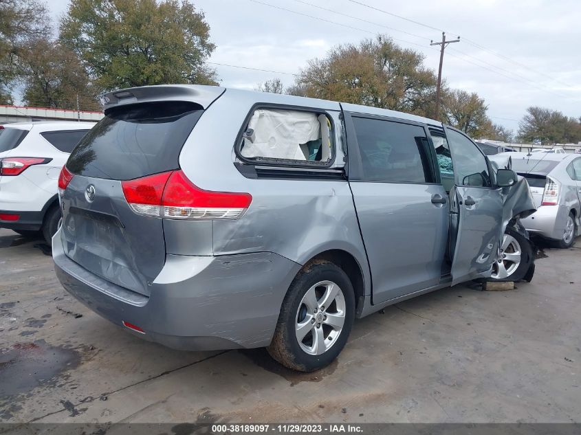 2014 TOYOTA SIENNA L V6 7 PASSENGER - 5TDZK3DC3ES501296