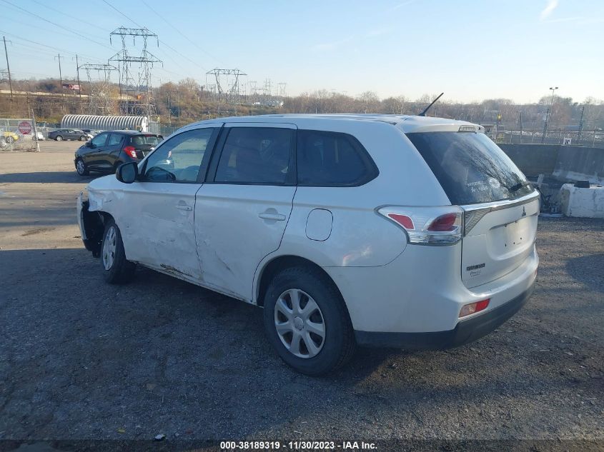 2014 MITSUBISHI OUTLANDER ES - JA4AD2A33EZ006563