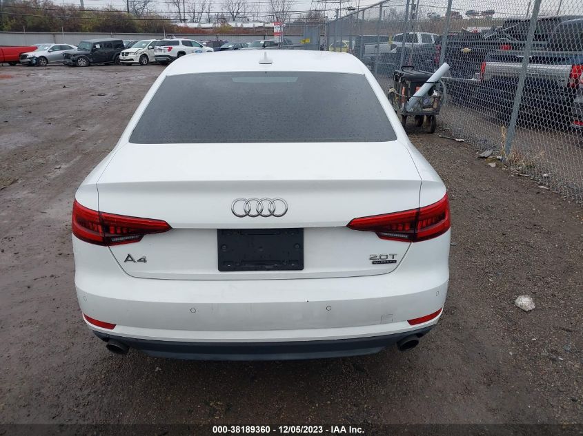 2017 AUDI A4 2.0T PREMIUM - WAUANAF44HN011164