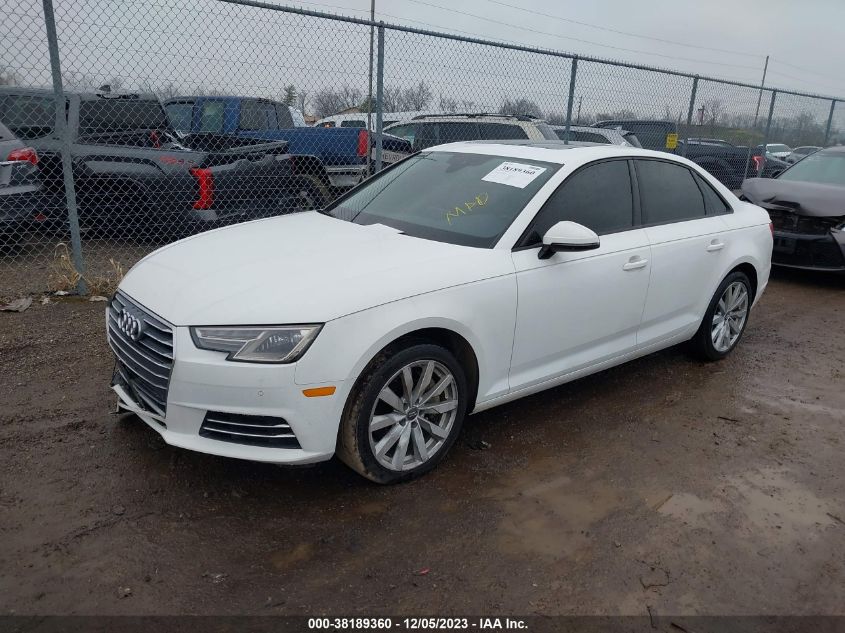 2017 AUDI A4 2.0T PREMIUM - WAUANAF44HN011164