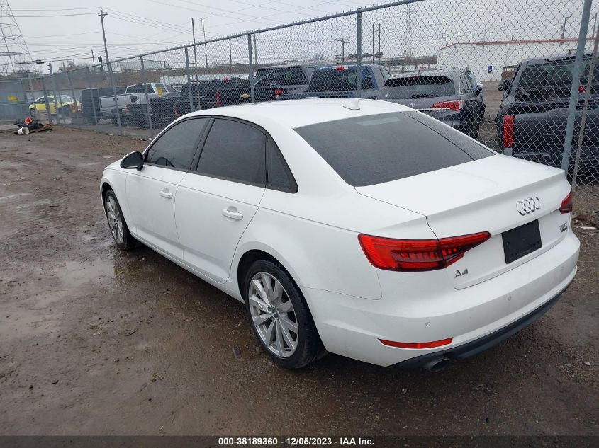 2017 AUDI A4 2.0T PREMIUM - WAUANAF44HN011164