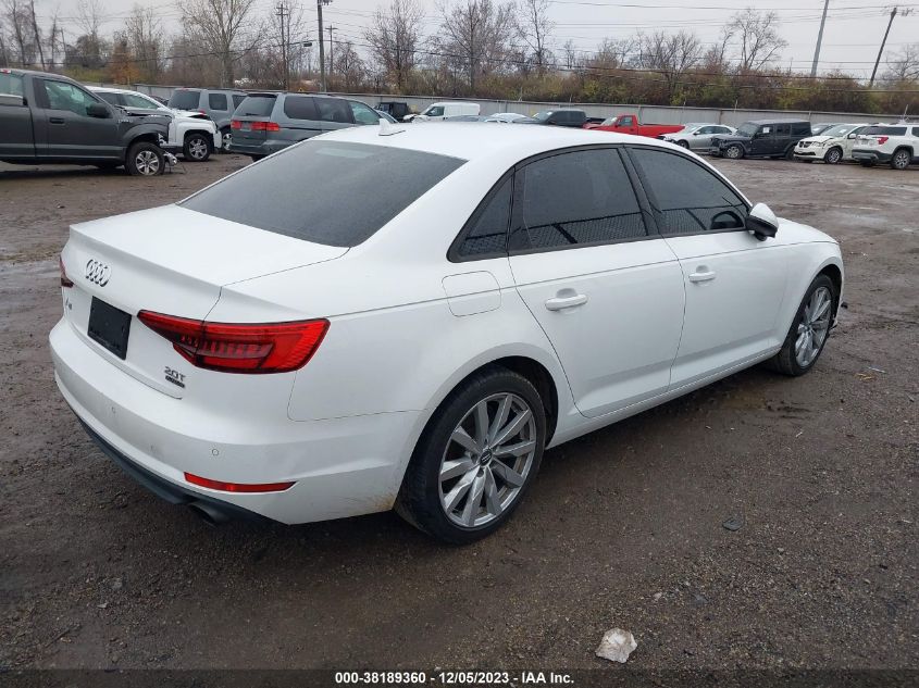 2017 AUDI A4 2.0T PREMIUM - WAUANAF44HN011164