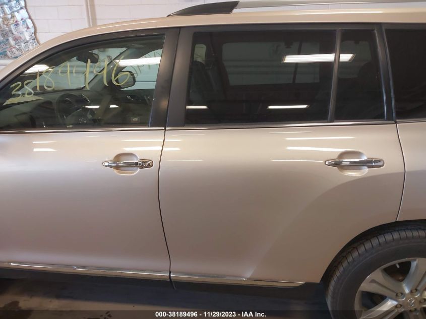 2013 TOYOTA HIGHLANDER LIMITED V6 - 5TDDK3EH2DS220593