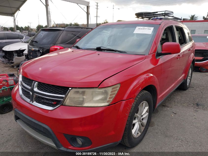2013 DODGE JOURNEY SXT - 3C4PDCBG4DT570817