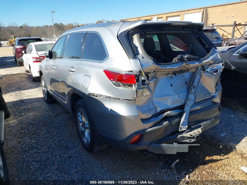 2014 TOYOTA HIGHLANDER LIMITED/LTD PLATNUM - 5TDDKRFHXES018586