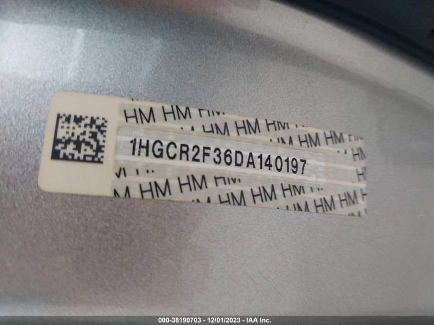 2013 HONDA ACCORD LX - 1HGCR2F36DA140197