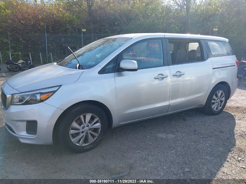 2015 KIA SEDONA L - KNDMA5C13F6049408