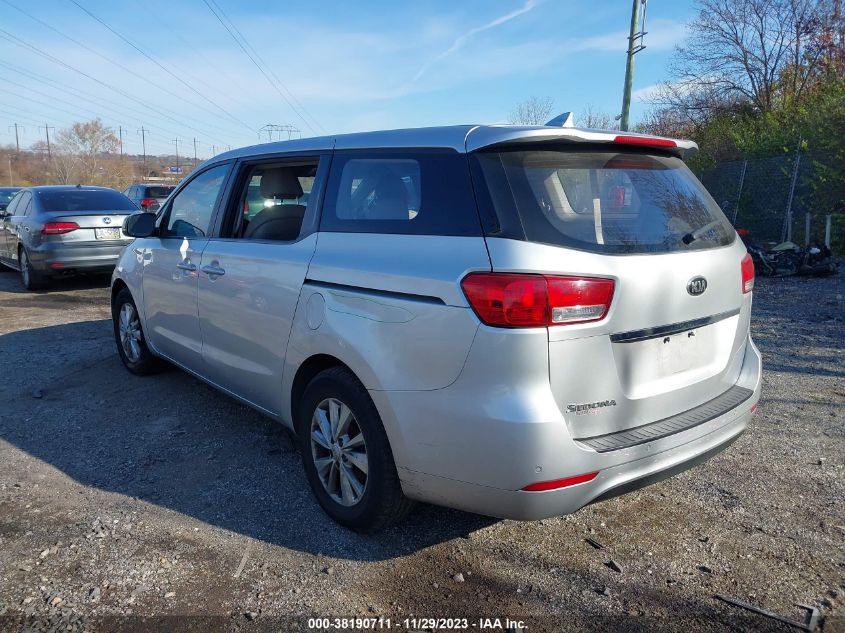 2015 KIA SEDONA L - KNDMA5C13F6049408