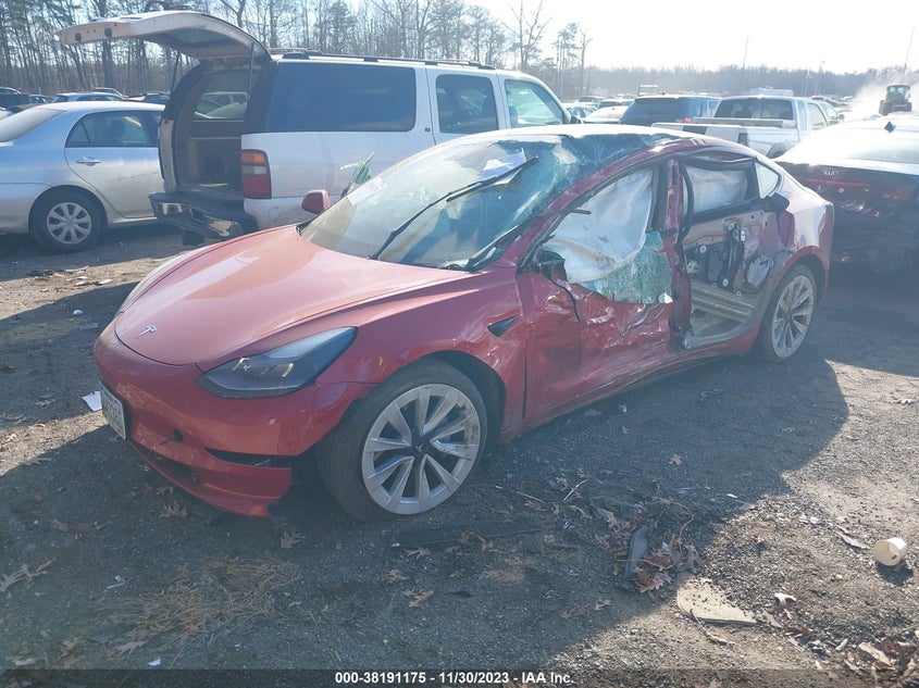 VIN 5YJ3E1EB9MF079819 2021 TESLA MODEL 3