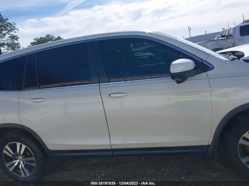 2016 HONDA PILOT EXL - 5FNYF5H5XGB007581
