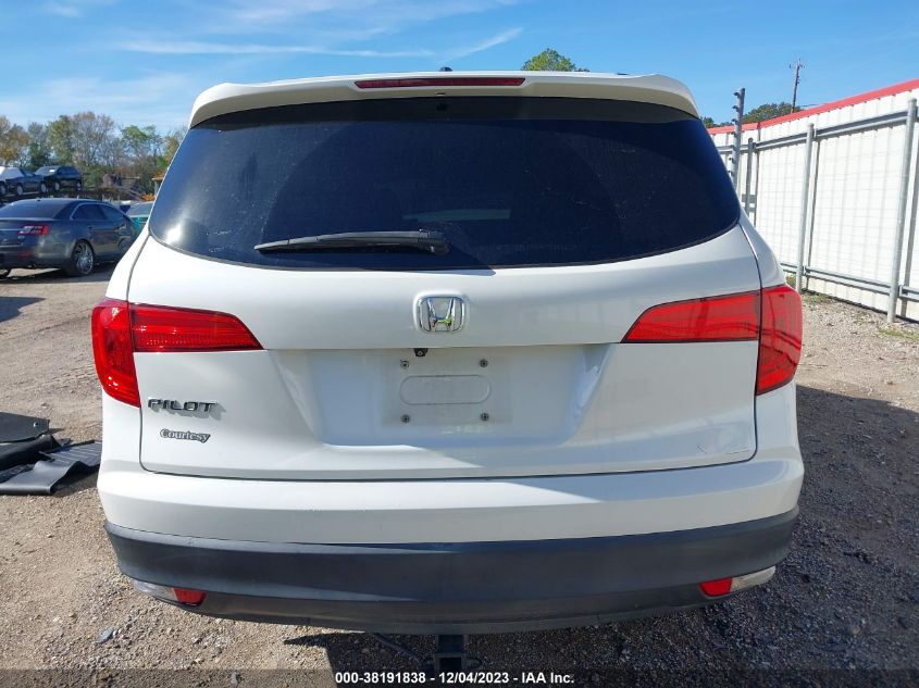2016 HONDA PILOT EXL - 5FNYF5H5XGB007581
