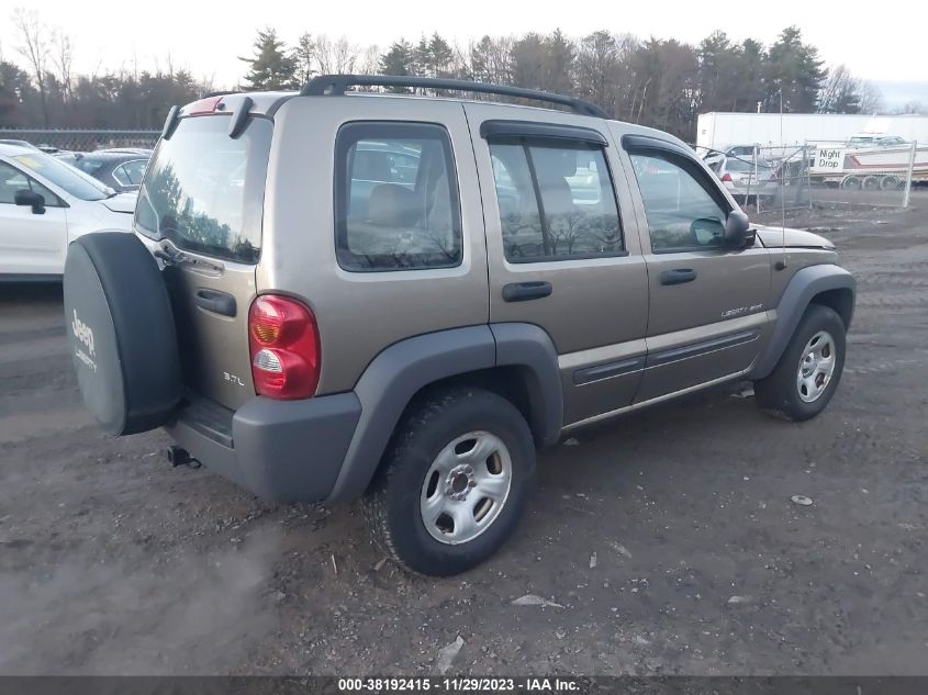 1J4GL48K03W719974 2003 JEEP LIBERTY SPORTphoto 4