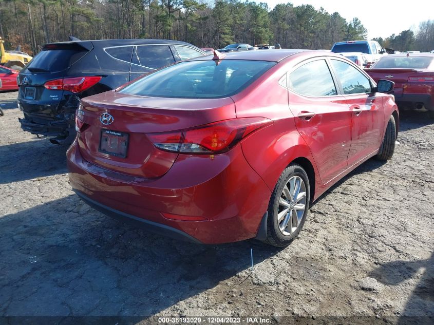 2016 HYUNDAI ELANTRA SE/SPORT/LIMITED - 5NPDH4AE4GH655660