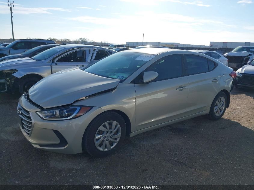 2017 HYUNDAI ELANTRA SE - KMHD74LF5HU087334