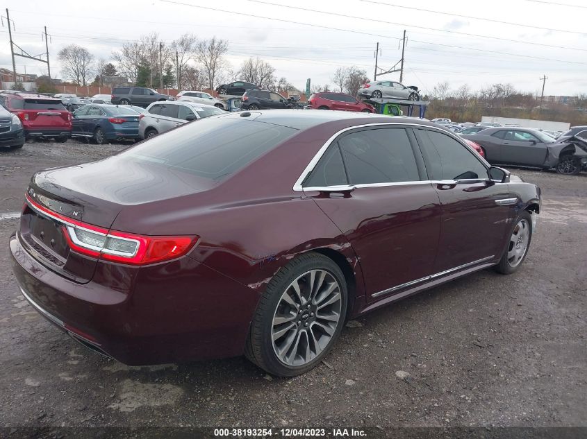 2017 LINCOLN CONTINENTAL RESERVE - 1LN6L9RP7H5630811