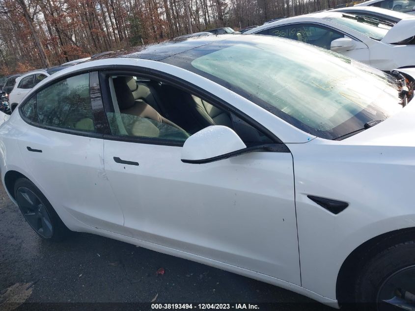 2022 TESLA MODEL 3 - 5YJ3E1EA5NF114977