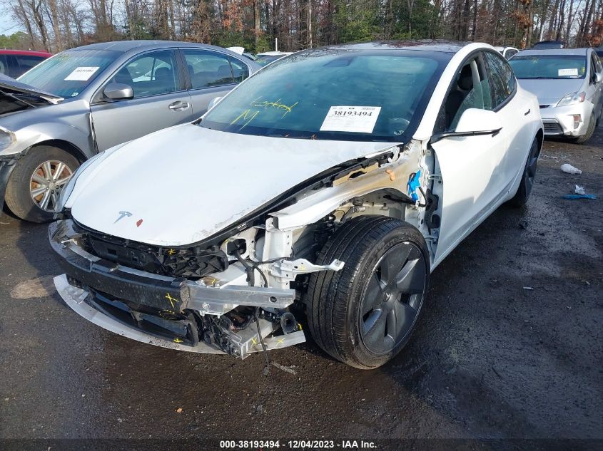 2022 TESLA MODEL 3 - 5YJ3E1EA5NF114977