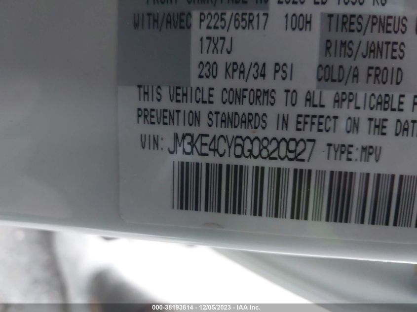 2016 MAZDA CX-5 TOURING - JM3KE4CY6G0820927