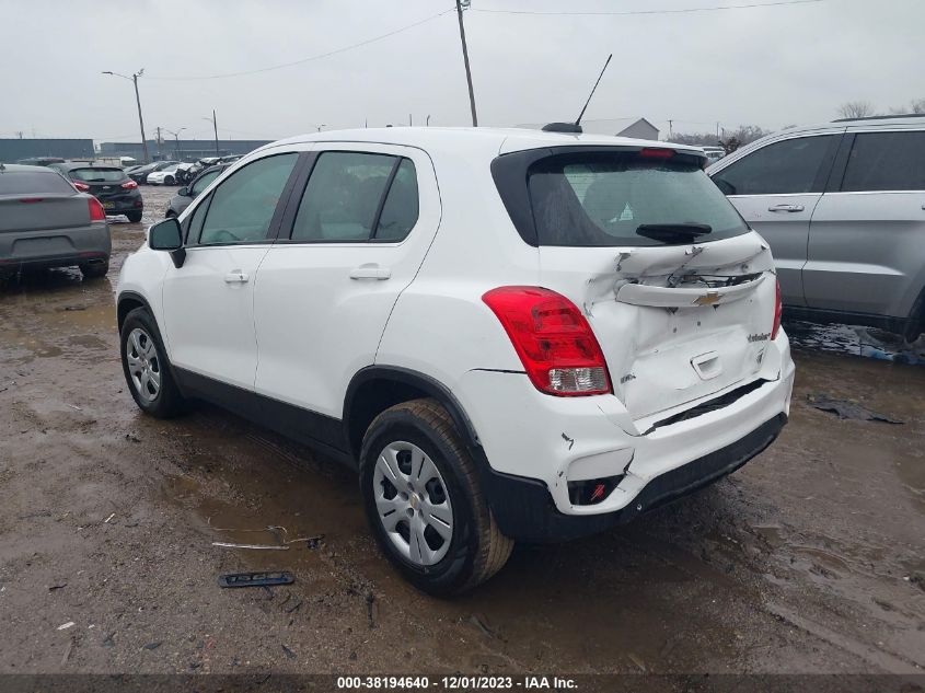 2018 CHEVROLET TRAX LS - KL7CJKSB8JB627309