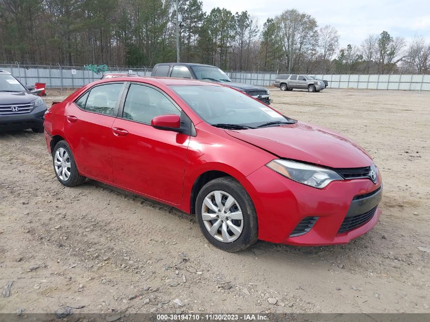 2016 TOYOTA COROLLA LE - 5YFBURHE9GP378027