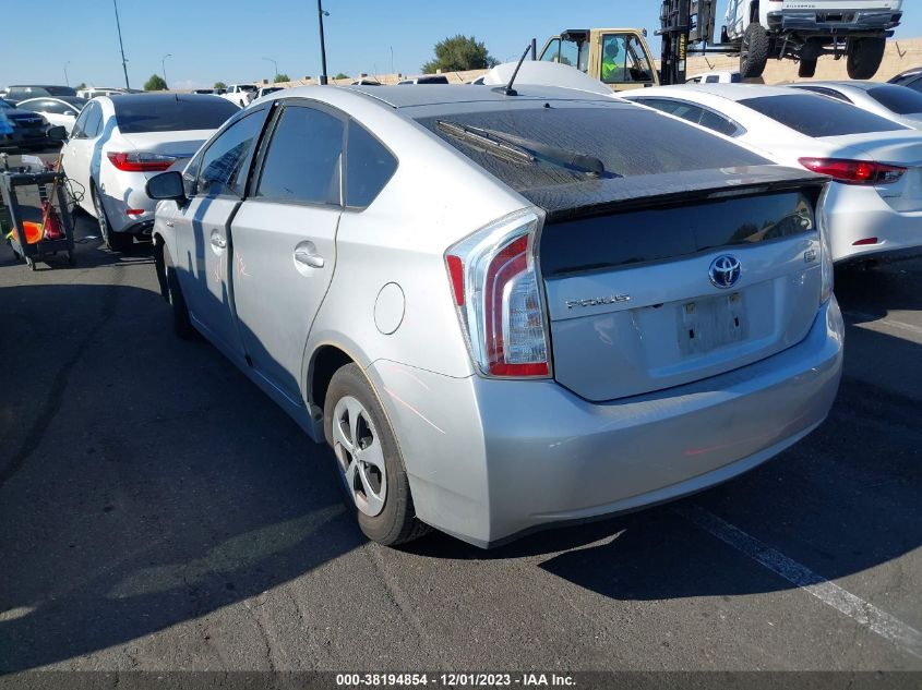 2015 TOYOTA PRIUS THREE - JTDKN3DUXF1921007