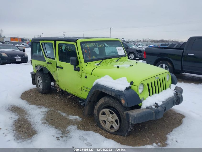 2016 JEEP WRANGLER UNLIMITED SPORT - 1C4BJWKG9GL321496